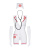 Obsessive Emergency dress - Эротический костюм секси медсестры со стетоскопом, XXL
